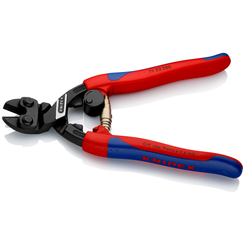 Kompakt-Bolzenschneider abgewinkelt "CoBolt" Knipex 7122-200 – Bild 3