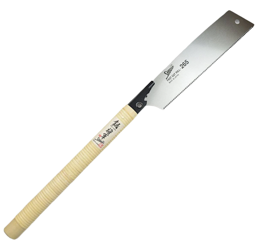 Zugsäge "SHOGUN" mit geradem Ratan-Holzgriff 265 mm