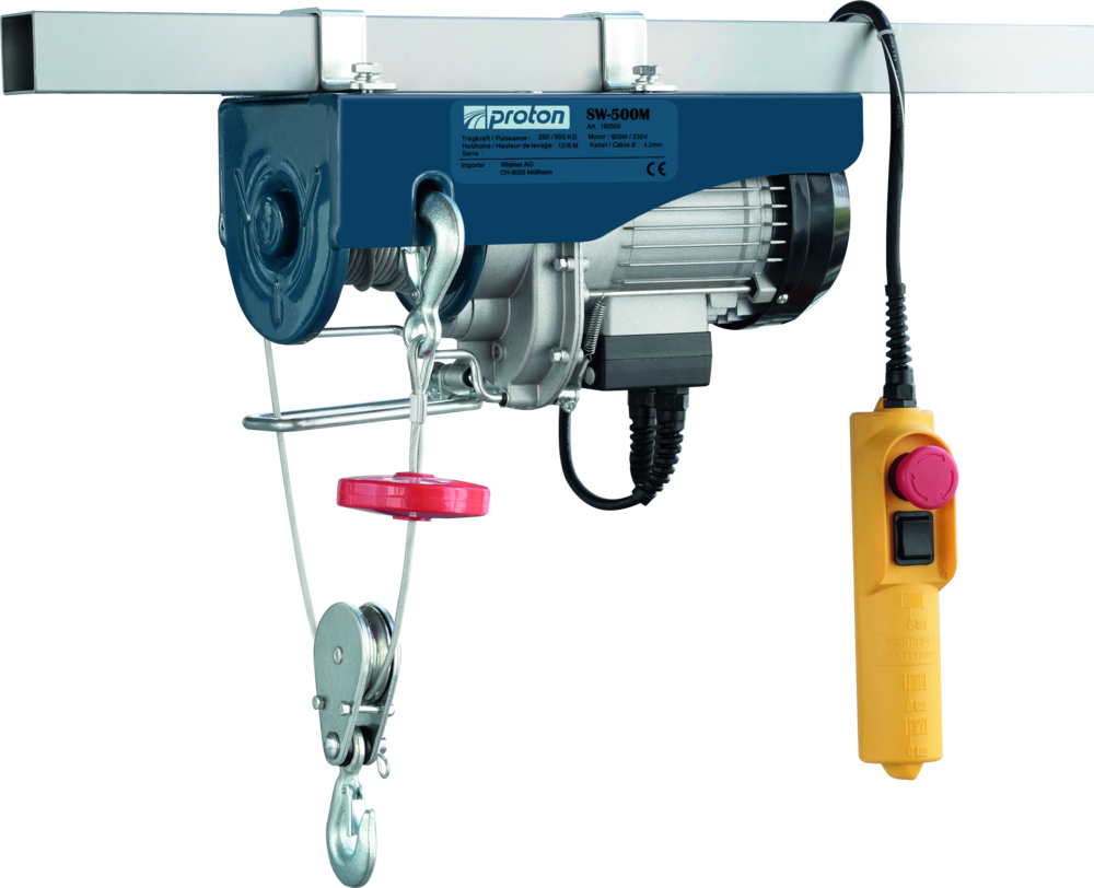 Proton Seilwinde elektrisch SW-500M Tragkraft 250/500 kg