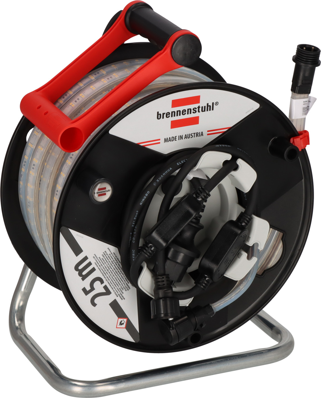 LED-Lichtschlauch BS2540SI D auf Aufbewahrungstrommel, 25m, 4000K, <b>beidseitig beleuchtet</b>