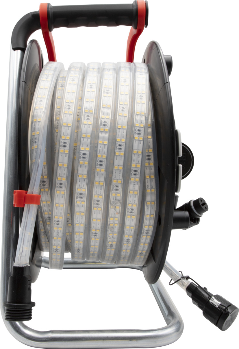 LED-Lichtschlauch BS2540SI D auf Aufbewahrungstrommel, 25m, 4000K, <b>beidseitig beleuchtet</b> – Bild 3