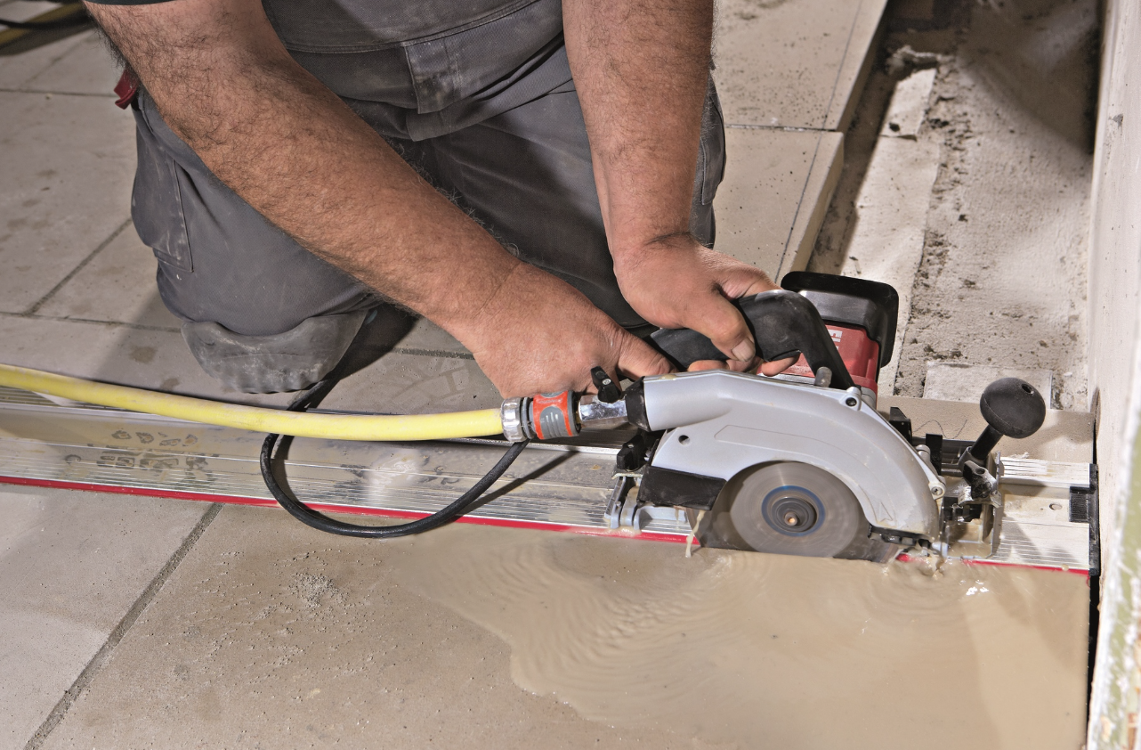 Flex Nasskreissäge m. Fi CS 60 WET mit Führungsschiene 160 cm – Bild 3