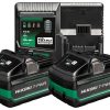 HiKOKI Akku Basis-Set (36/18V - 4,0/8,0 Ah) Tabless Technologie (Bis zu 50 % mehr Leistung)