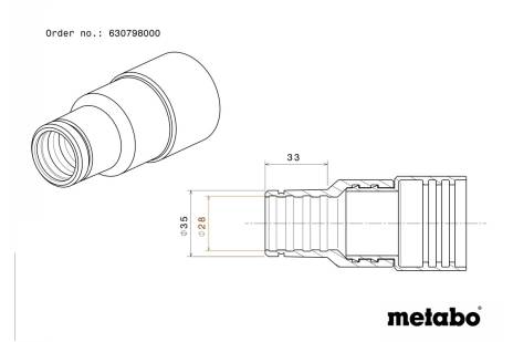 Anschlussmuffe Innen-Ø 28 mm / Aussen-Ø 35 mm – Bild 2