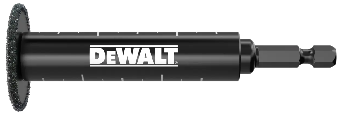 DeWalt Innenrohrschneider für PVC-Rohre, 34mm, für Verwendung mit Schraubern, 1/4" – Bild 2